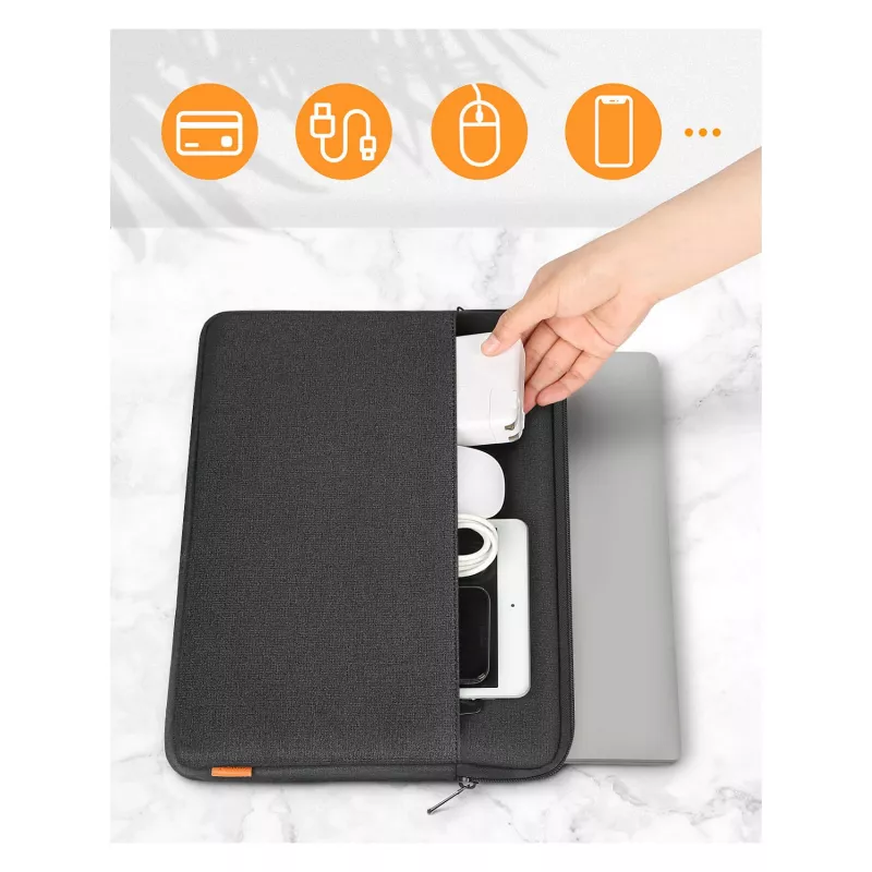 Sleeve case Inateck LB01005 for 39.6 cm (15.6 inch) laptops, Black