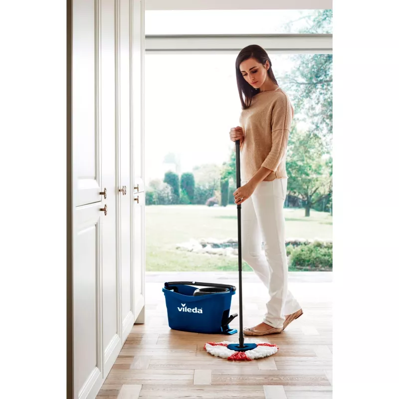 Floor mop VILEDA TurEasyWring & Clean Box 167756 with bucket and wringer
