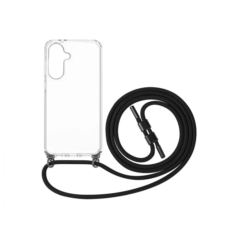 Phone case FIXED for Samsung Galaxy A36 5G — Fixed Pure Neck Case TPU, Black, lanyard-compatible