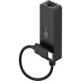 Goobay USB-C -Ethernet-Adapter black - for connection eines PCs or Apple MacBook an ein (76579)