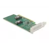 DeLOCK PCI Express 4.0 x16 Card to 4 x SFF-8639 NVMe - Bifurcation - Low Profile Form Factor