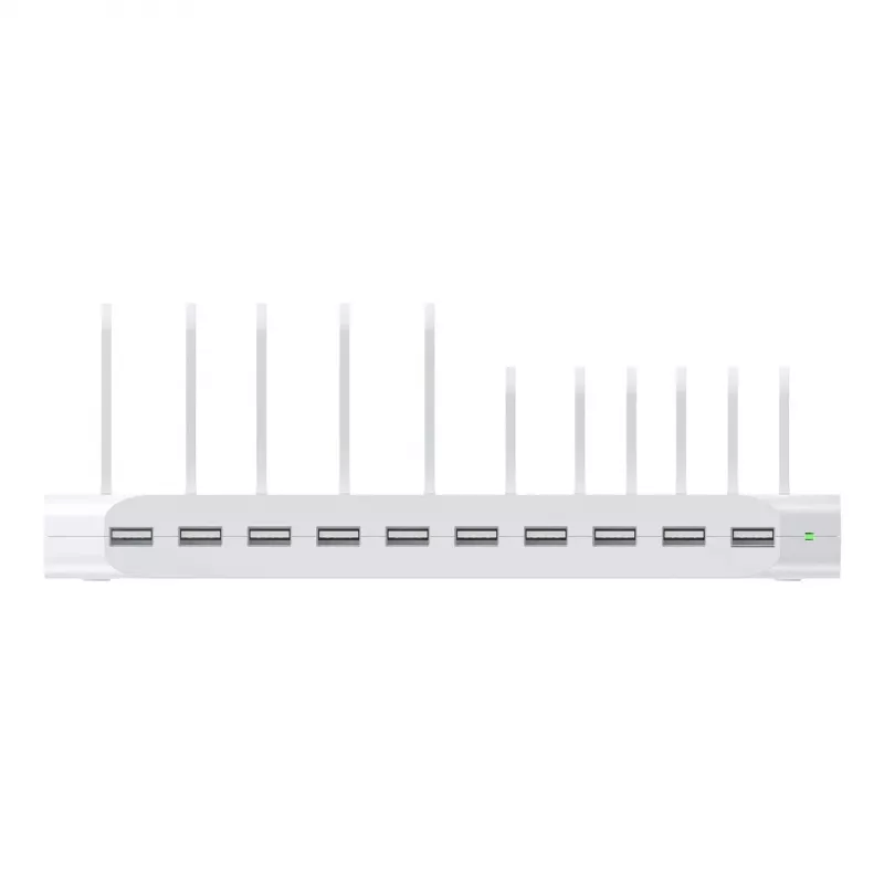 Unitek Charging Station 10X USB 2.4A 60W White