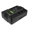 Uninterruptible Power Supply Green Cell UPS06, Line-Interactive 600 VA (360 W), 6 AC outlets, LCD, USB, RJ-45, 12 V 7 Ah battery