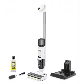 Floor washer vacuum Karcher FCV2 Natural N 1.056-101.0 — battery 21.6V, runtime 25 min, 160W, dry & wet, bagless, LED display