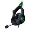 Kraken Kitty V2 - Black, Gaming headset, Kitty Ears, Stream Reactive Lighting, HyperClear Cardioid Mic, 40 mm TriForce Drivers, Built into the earcups microphone, Razer Chroma RGB (Ear and Earcups), Surround sound: Only available on Windows 10 64-bit