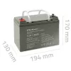 Sealed AGM UPS Battery QOLTEC 53084 12V 36Ah LongLife