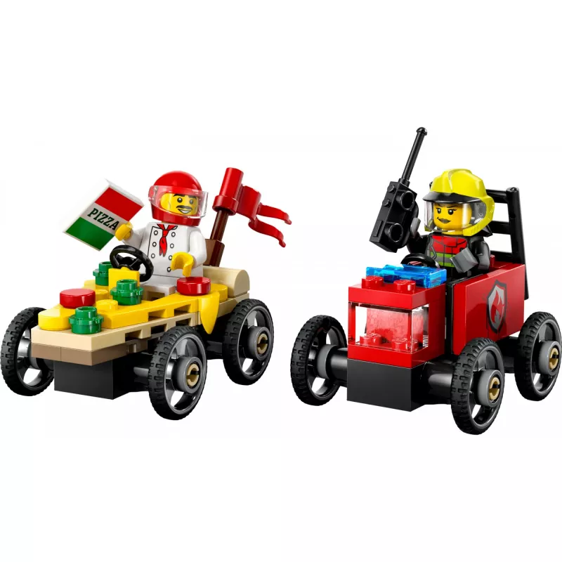 LEGO CITY 60458 Pizza vs. Fire Truck