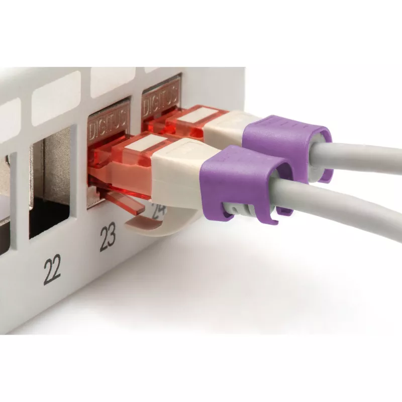 Colour coding clip Digitus Color clips for Patch cable A-CC-VI PVC Violet