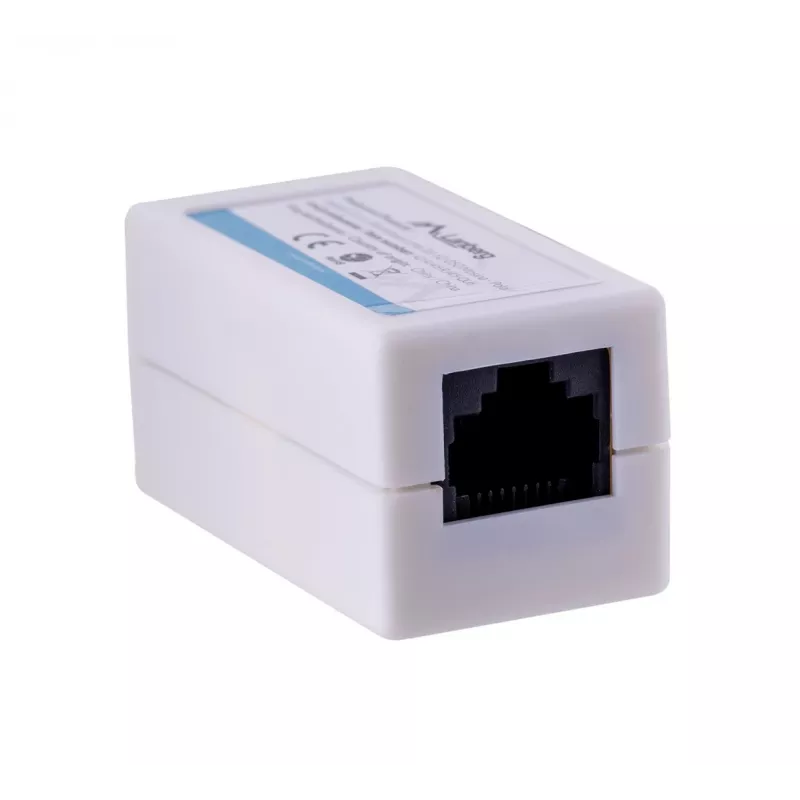 Network splitter LANBERG AD-RJ45-RJ45-OU6 — white RJ-45 1 input to 1 output