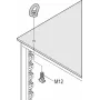 Schroff Lifting Eyes Kit M12 (4PCS/KIT) (23130072)