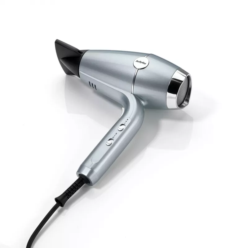 Hair dryer BABYLISS D773DE 2100 W, ionic, 3 heat / 2 speed, cool shot, 2 nozzles, metallic