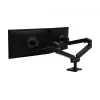 Ergotron LX Pro - Mounting Kit (Doppelarm) - modular - for 2 LCD-Displays - side-by-side - Aluminium - Black - Screen Size: to 68,6 cm (to 27 inch) (45-686-292)