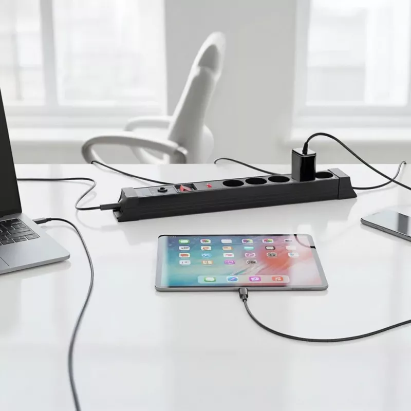 Surge protector Hawk HWPS503BK 3m power strip with 3 m cable