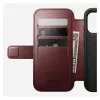 Mobile phone cover Nomad Modern Leather Folio for Apple iPhone 17 Pro, 6.3 inch (16 cm), leather burgundy