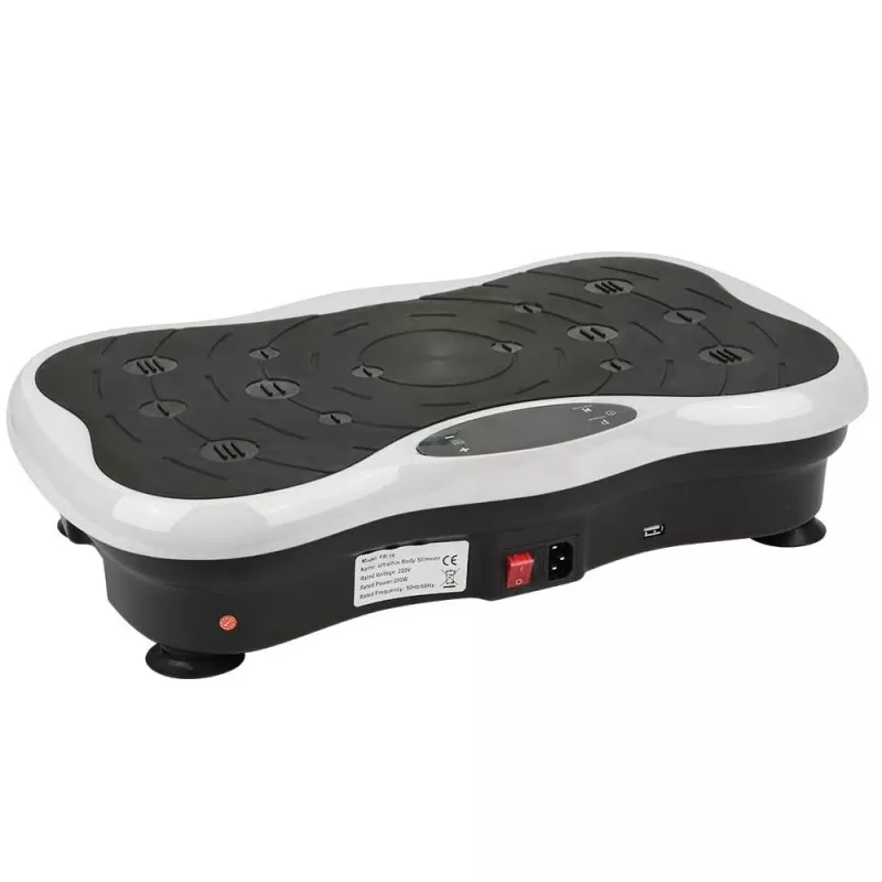 Extralink Vibration Platform for Exercise Fitness Moonwalk Spinmove White