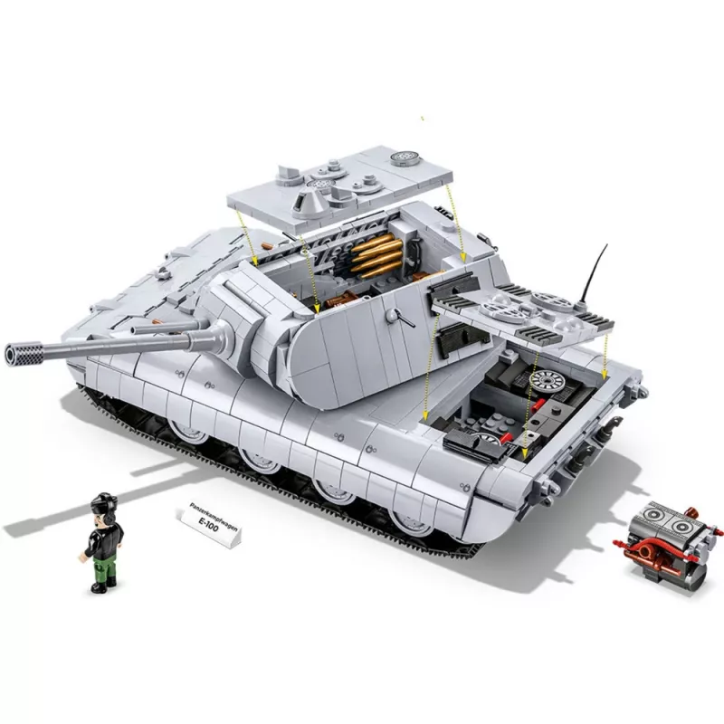 Building set COBI Panzerkampfwagen E-100 World War II 1511 pieces