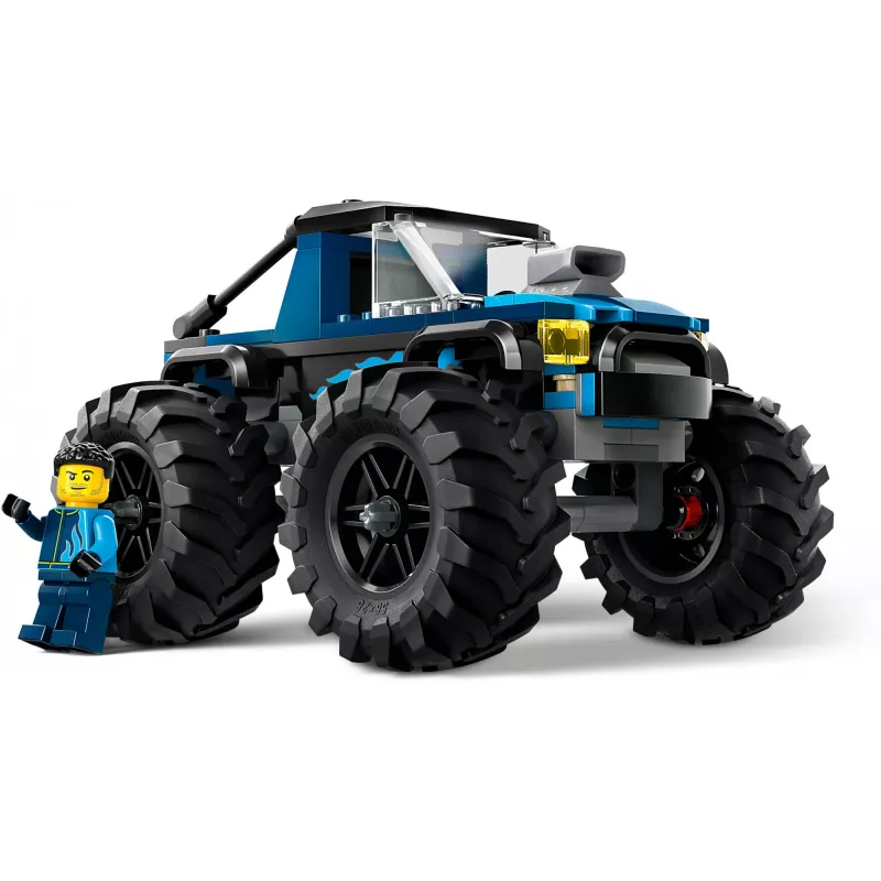 Construction toy LEGO City 60402 Blue Monster Truck with large tires, 148 pieces, 1 minifigure, age 5+