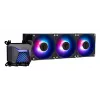 All-in-one liquid cooler MSI MAG Coreliquid A15 360 — 3x 120 mm fans, radiator 394 x 120 x 27 mm, pump 5V, RGB, supports LGA 1851