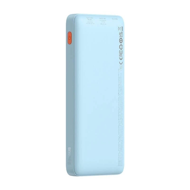 Portable power bank Baseus Airpow 10000 mAh, 20W, LiPo, USB-C + USB-A, blue