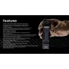Hand flashlight Nitecore EDC29 stainless steel housing, 2 LEDs, 15–6500 lm, IP54, USB rechargeable