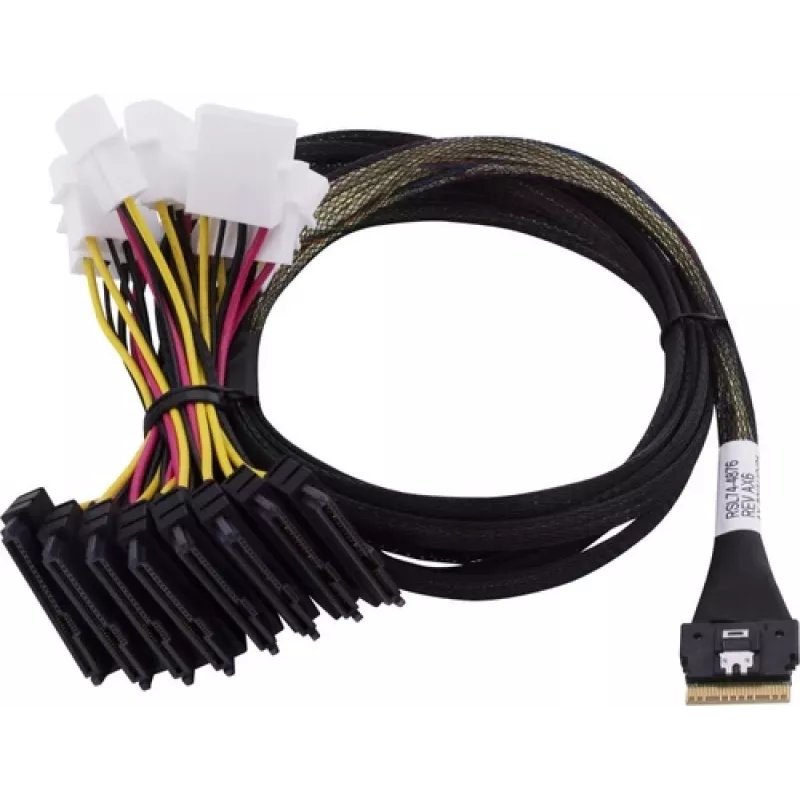 Adaptec Cable 1x SFF8654 x8 -> SFF8639 8xU.3 intern 0.8m SlimSAS - 8SFF-8639 x1 and3 tri-mode SAS/SATA/NVMe