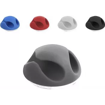 Cable holder DeLOCK 18296 Desk Wall Organizer Black Blue Grey Red White