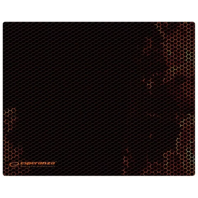 Gaming mouse pad ESPERANZA EGP102R — polyester, 300×240 mm, 3 mm thickness, black, printed surface
