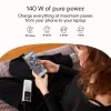 Portable battery Green Cell PBGC25UD, 25200 mAh, Li‑Ion, 140 W total, 2× USB‑C + 1× USB‑A, OLED display, aluminium housing