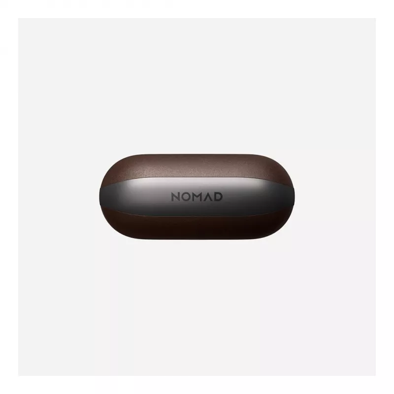 Leather AirPods Case Nomad V3 Rustic Brown — protective leather cover for AirPods charging case