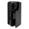 Leather case for iPhone 16, black