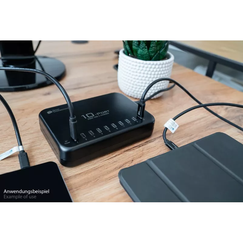Alcasa PCA-D007S mobile device charger Tablet Black AC Fast charging Indoor