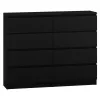Topeshop M8 120 CZERŃ chest of drawers
