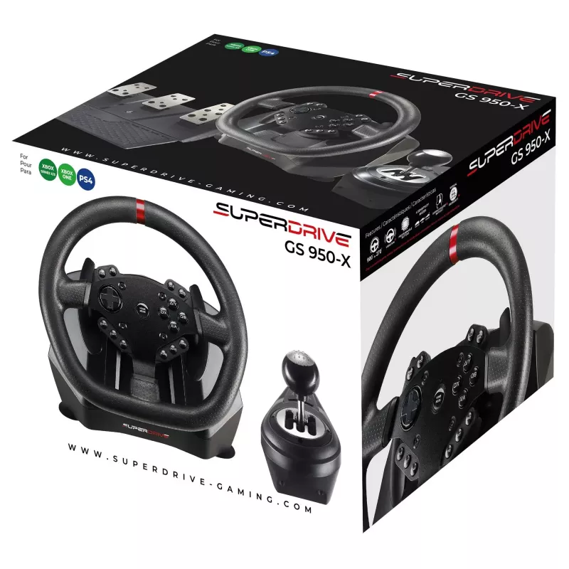 Racing Wheel No name Subsonic Superdrive GS 950-X — compatible with PC, PS4, Xbox One, Xbox Series X/S