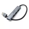 Unitek H1208A USB-A Hub, 4 Ports (1x USB-A 5 Gbps, 3x USB-A 2.0), Aluminium, Silver