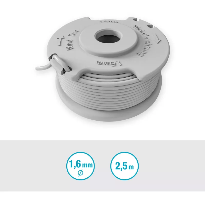 String trimmer spool Gardena 5412-20 grey ABS nylon 1 pc