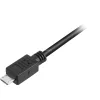 USB 2.0 Cable, USB-A Plug > Micro-USB Plug black, 0.5 Meter, double shielded