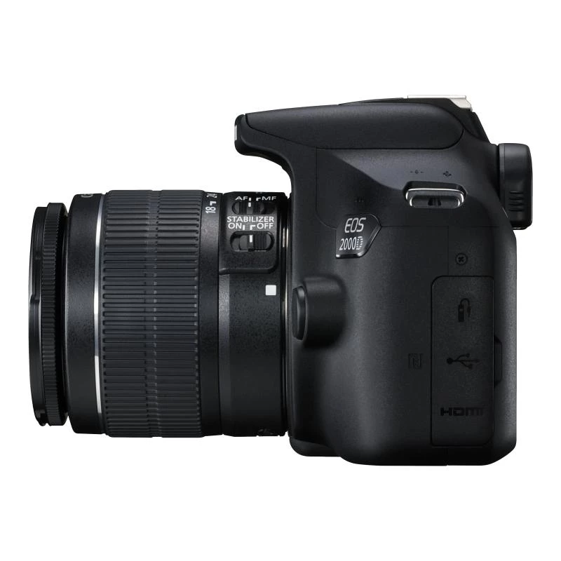 Canon EOS 2000D BK 18-55 IS II EU26 SLR Camera Kit 24.1 MP CMOS 6000 x 4000 pixels Black