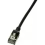 LogiLink Slim U/FTP Network Cable 3 m Cat6a U/FTP (STP) Black (CQ9063S)