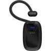 Powerbank 5.000 mAh, integrated USB-C cable 13cm, 20 Watt (black, 5 Ah, 1x USB-A, 1x USB-C, PD, QC)