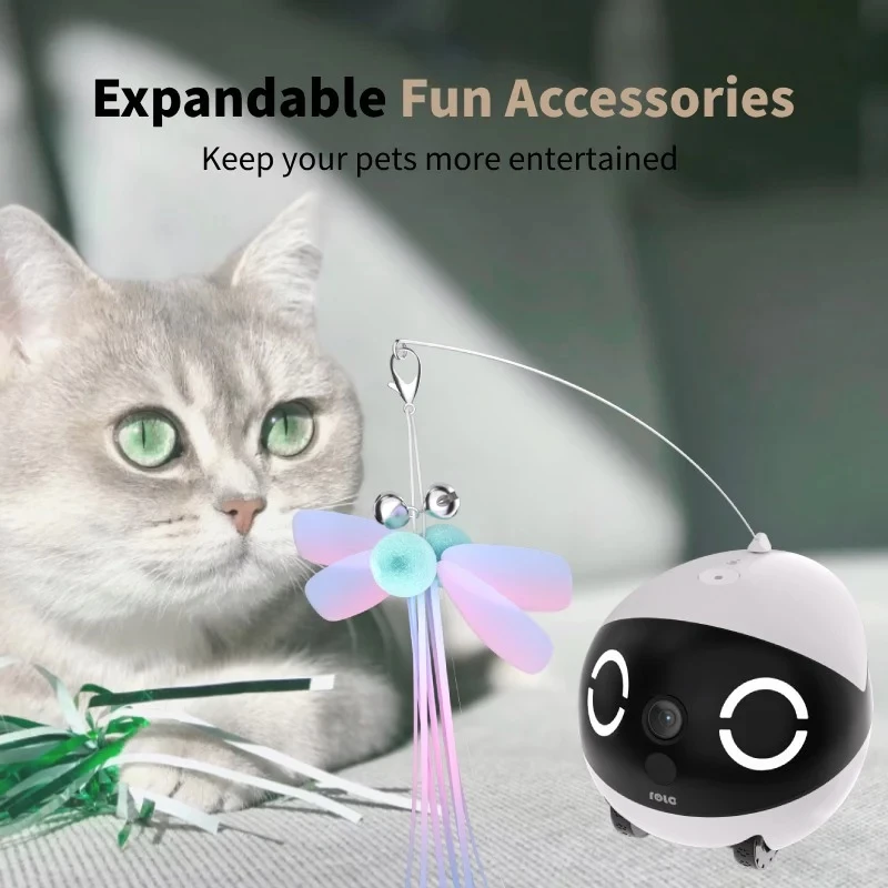 Robot Pet Monitor Enabot Rola Mini — Wi‑Fi, 5000 mAh battery, 3 MP, 137° FOV, White/Black