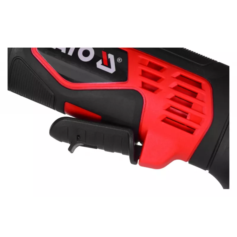 Angle grinder YATO YT-82826, 18V Li-Ion 2Ah, 125 mm disc, 10,000 RPM, M14 thread, tool-free adjustable guard