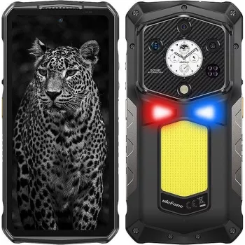 Rugged smartphone UleFone Armor 29 Ultra — 6.67 inch FHD+ display, MediaTek Dimensity 9300+, 16 GB RAM, 5G, Dual SIM, 21,200 mAh battery, Black