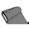 Foldable Garden Deck Chair with Cushion Black Forest, Grey