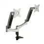 SilverStone SST-ARM22SC Dual Monitor Mount - Silver