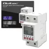 DIN-rail WiFi relay QOLTEC 50990, single-channel, 63A switching for electricity metering and remote control
