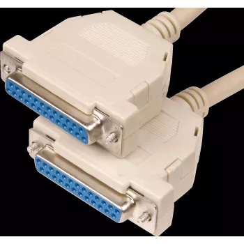 D-Sub Cable ShiverPeaks 25-pin Female-to-Female 1.8 m (model AK 407)