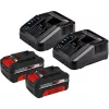 Battery-Lawn Mower GE-CM 43 Li M Kit, 36Volt (2x18V) (Red/black, 2x Lithium-Ion Battery 4,0Ah)