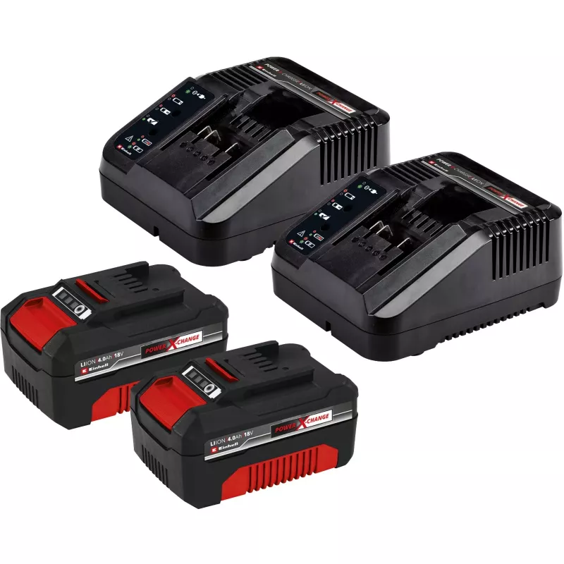 Battery-Lawn Mower GE-CM 43 Li M Kit, 36Volt (2x18V) (Red/black, 2x Lithium-Ion Battery 4,0Ah)