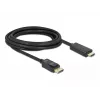 Delock Kabel DisplayPort 1.1 Stecker > High Speed HDMI-A Stecker Passiv 3 m schwarz (82435)