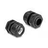 DeLOCK EX Cable Gland M20 black 2 pieces Polyamide